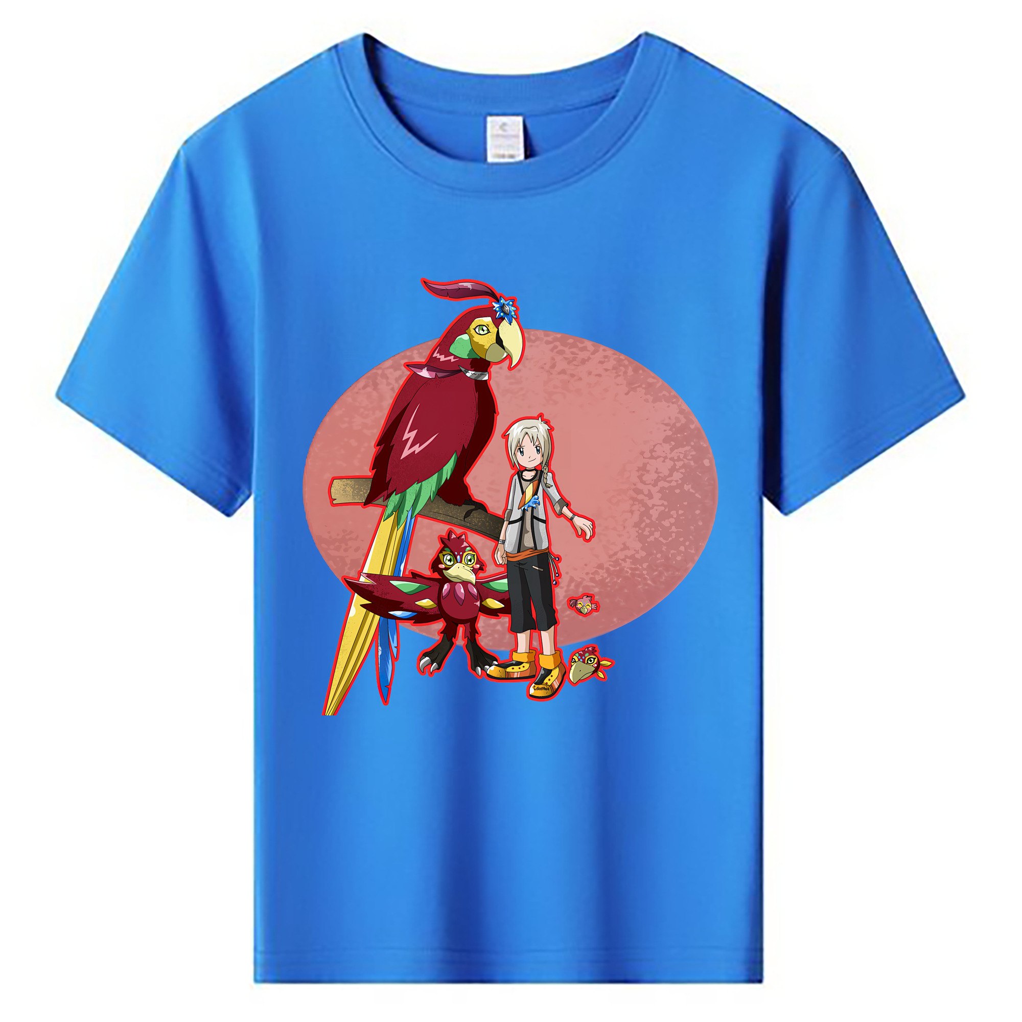 （画像用） Digimon デジタルモンスター/デジモン 綿100％キッズTシャツ（フロントプリント）